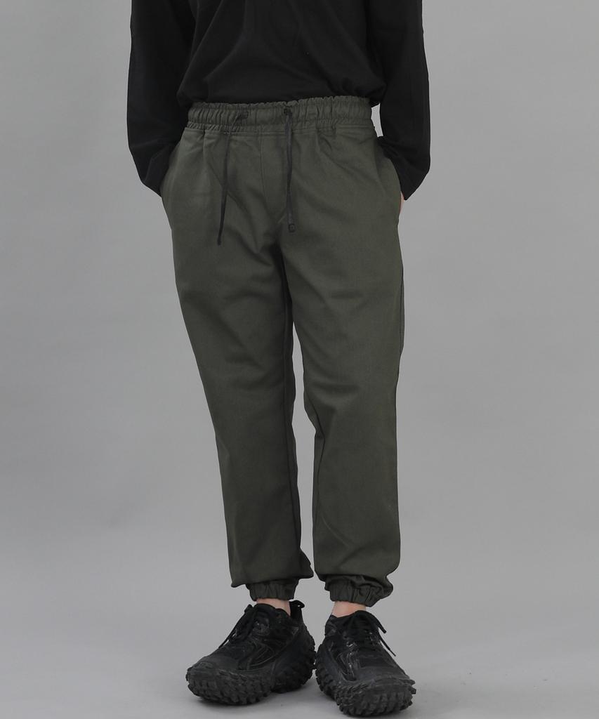 Seinteukeulu Wide Tapered Jogger Pants Wrg-358 Khaki