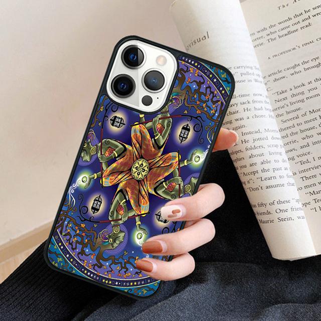 Alien Martian Psychedelic UFO Phone Case Back Cover for IPhone 18 17 Air 16 15 14 13 11 12 Pro Max Plus Fundas