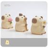 Lovely Capybara Silicone Table Nightlight, Warm Glow, Soft Touching Control USB Charging for Kids Room
