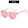 Fashion Heart Shaped Children Sunglasses Classic Cute Summer Sunglasses Girls Boys Sun Glasses UV400 Eyewear Baby Shade Glasses