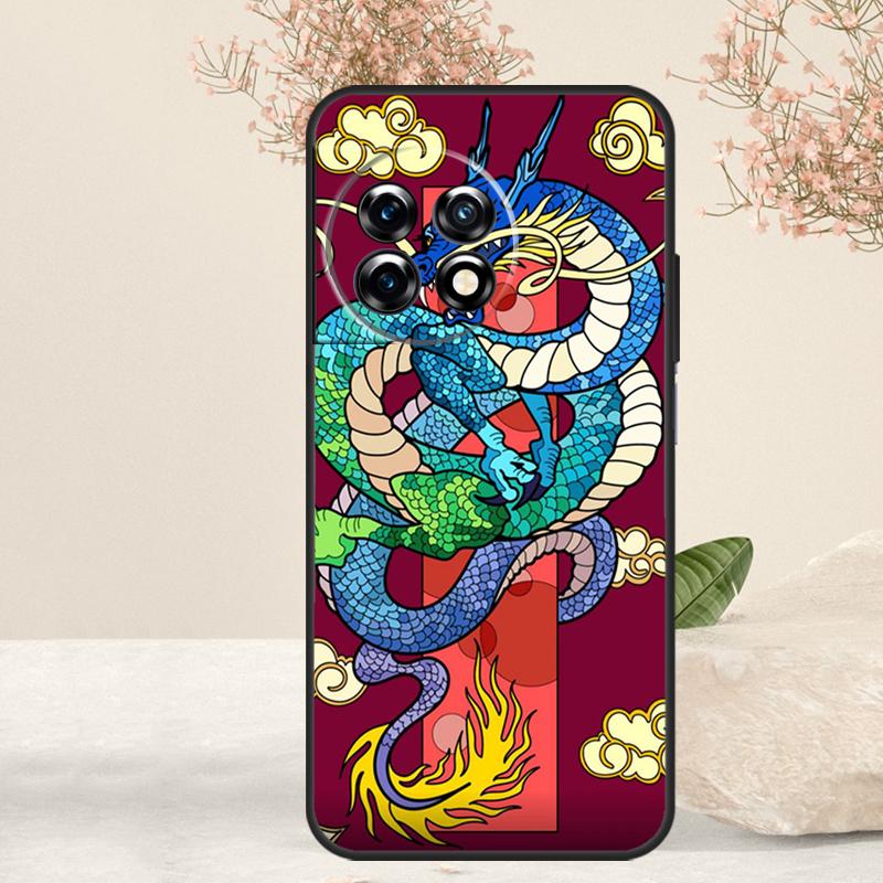 Fashion Chinese Dragon Case For OnePlus 15R 13R 13T 15 13 12 12R 11 10T 8 9 10 Pro Nord 5 CE 4 3 Lite N20 N30 Cover