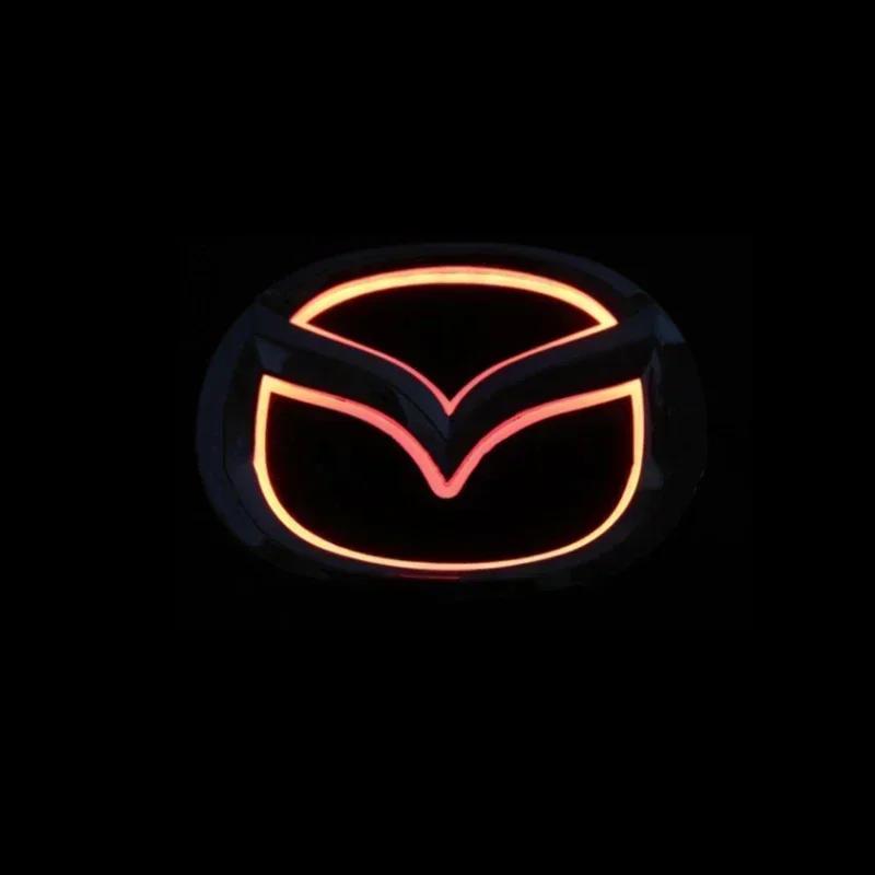 2025 Hot LED Badge Car Rear Front Light Emblem Logo Decoration for Mazda 2 3 6 CX7 8 CX5 MX5 323 Accessories Auto Styling Trunk