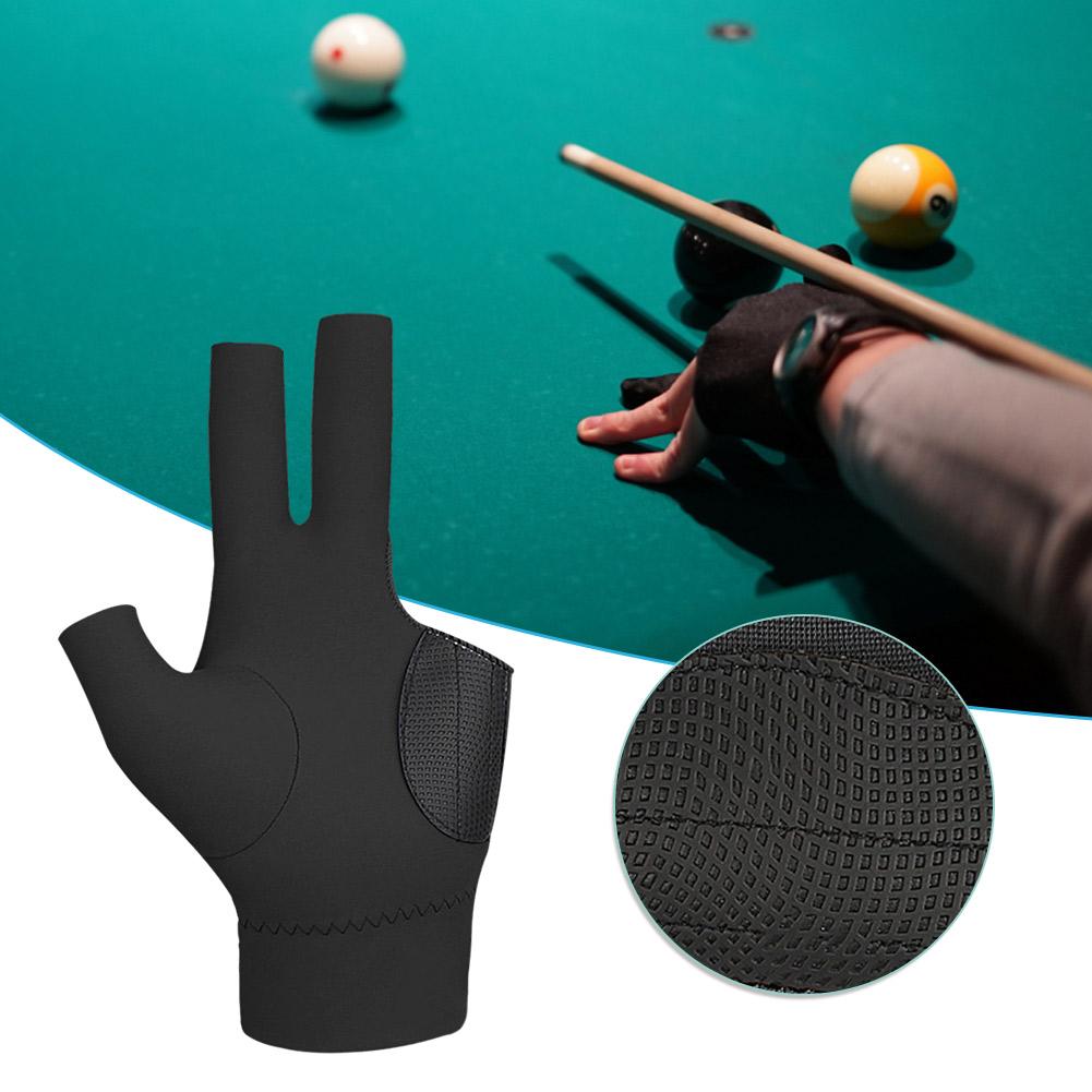 1PC Anti-slip Pool Shooters 3 Fingers Gloves Billiard Match Gloves Professional Billiards Gloves for Women MenHand Protective