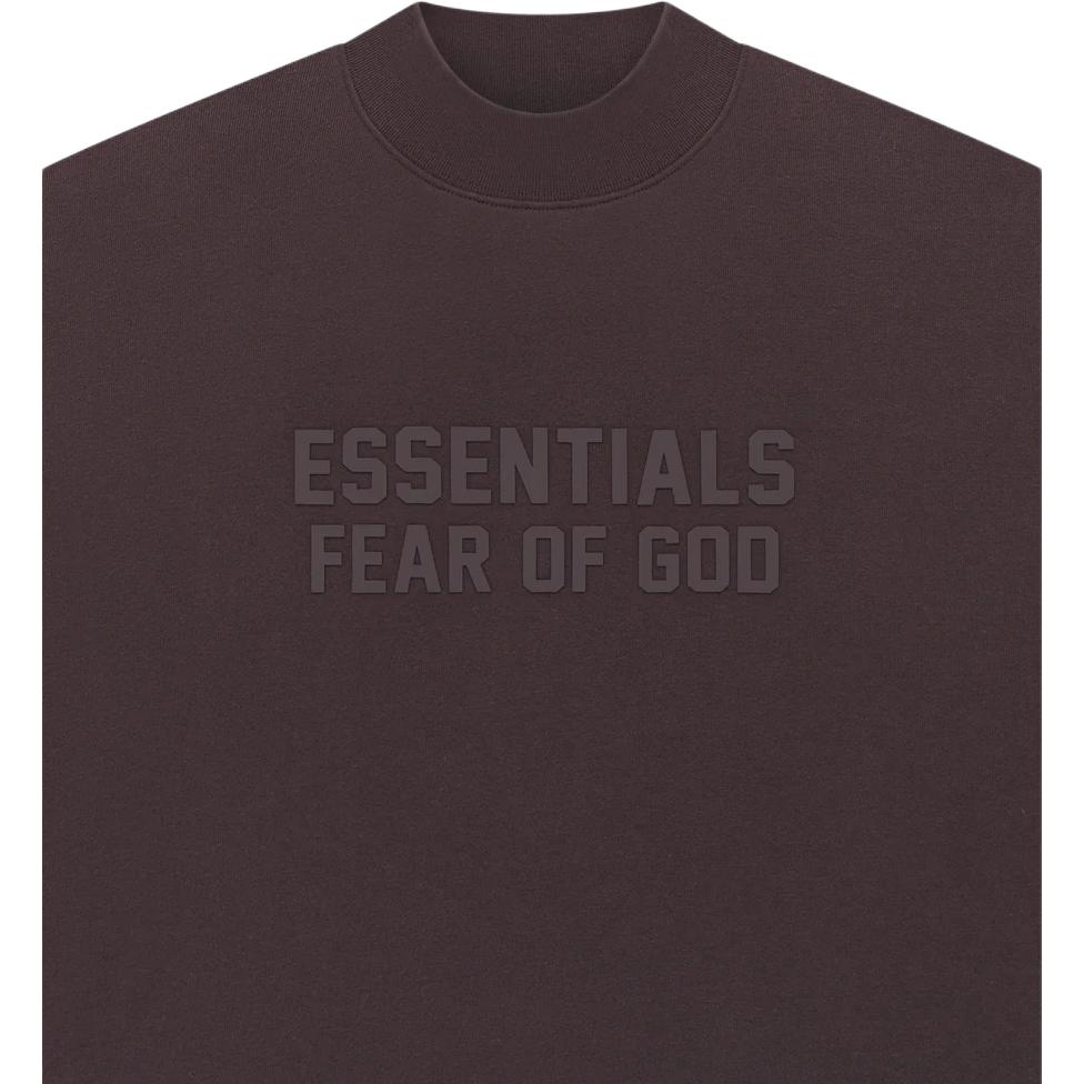 Fear of God Essentials SS23 Relaxed Crewneck With Plum Logo Print Men Sweatshirt FOG-SS23-024