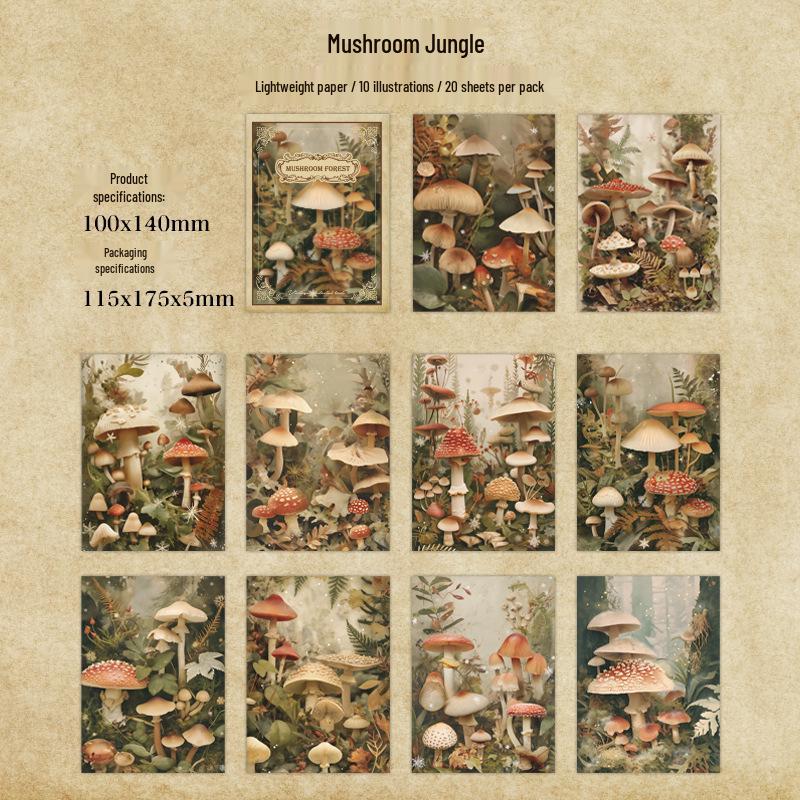 Retro Ins Style Journal: Green Field Past Series Decorative Paper