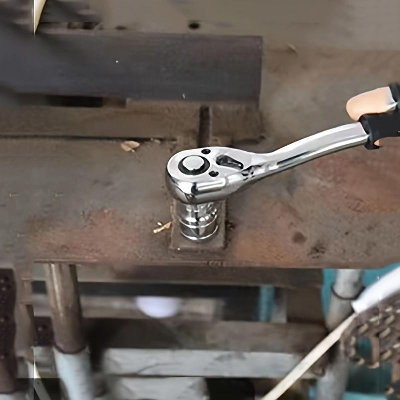 1/4", 3/8" a 1/2" Rychlá ráčnová klíčenka Rychloupínací nástrčná klíčenka Chrom-vanadiová ocel Nástroj šetřící práci