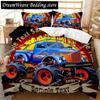 Engineering Vehicle Duvet Cover Set Engineering Vehicle Pickup Truck Off Road Vehicle Polyester Bedding Set Double Queen King741