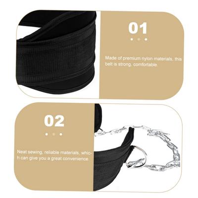 1Pcs New Style Weight Lifting Back Gym With Chain For Fitness Bodybuilding Pull Up Strength Training Load Waist Strap Thicken