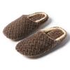 Fashion Autumn Winter Women Home Warm Slippers Men Bedroom Plush Soft Silent Slides Adults Couple Indoor Fashion Solid Color Flat Shoes