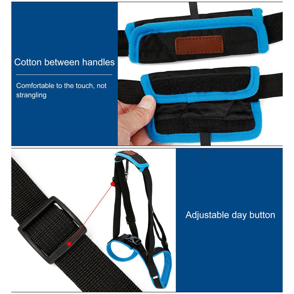 Portable Dog Sling Rope Dog Recovery Harnesses Comfortable Support Harnesses for Weak Rear Legs Walking Assistance