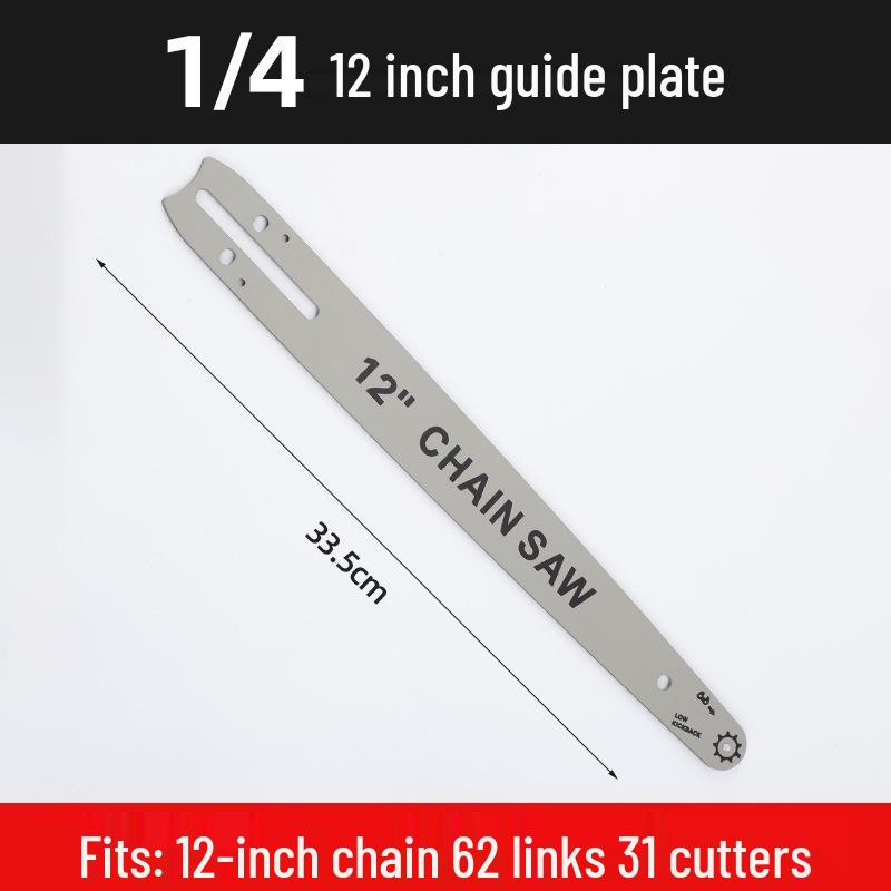 Universal Chainsaw Guide Bar & Chain: 4" & 16" for Gasoline & Lithium Electric Saws