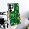 Summer Plants Green Leaf Soft Phone Case For Samsung Galaxy S26 Ultra S25 Edge S24 FE S23 Plus S22 S21 + S20 Plating Anti-Fall F