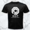OCP Omni Consumer Products T-shirt Grafica Nera da Uomo Spedizione Gratuita