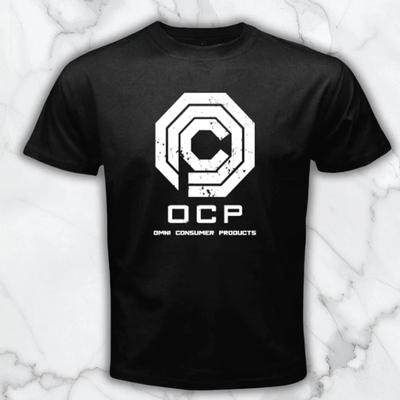 OCP Omni Consumer Products Men's Black Graphic T Shirt Freeships