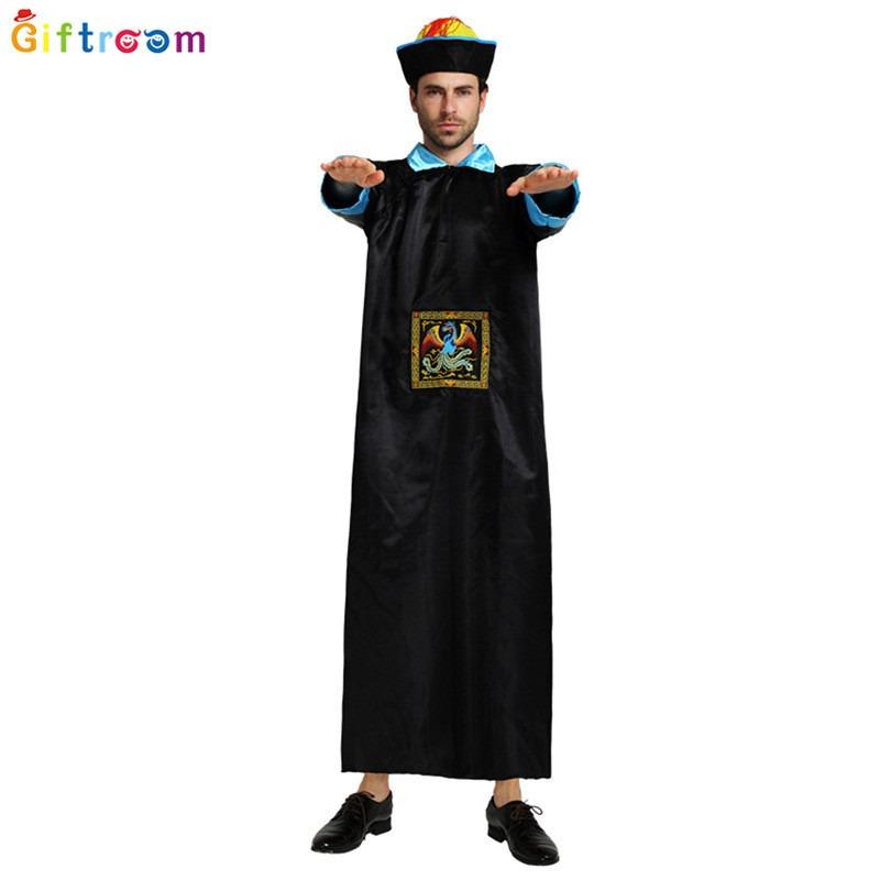 Halloween Adult Qing Dynasty Zombie Costume Performance Horror Ghost Clothing Official Uniform Reaper