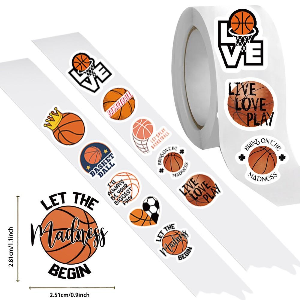 

500Pcs/Roll Basketball Sports Stickers DIY Classic Toys Cartoon Graffiti Sticker Phone Guitar Laptop Notebook Water Bottle Decal