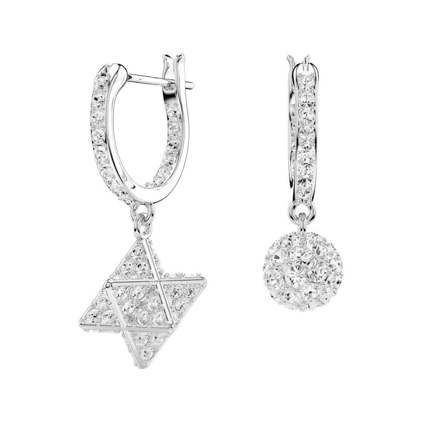 

Swarovski Dextera Asymmetrical Design Paved Earrings Women earrings White 5693194 Box (Random Color)