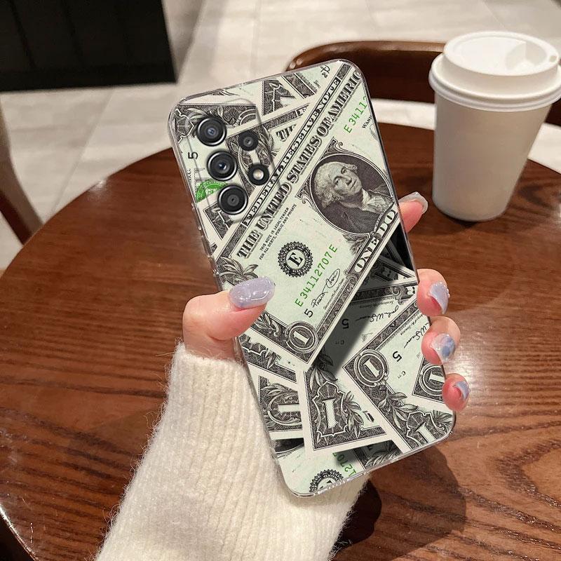 Cash Dollars Pictures Printing Phone Case For Samsung Galaxy A56 A57 A37 A55 A54 A36 A35 A26 A25 A16 A17 A07 A52 A34 A21s Cover