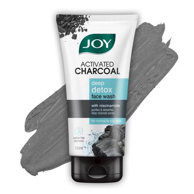 Activated Charcoal Face Wash 150ml Pack of 1 Deep Cleanse Detox Oil Control for Oily Skin