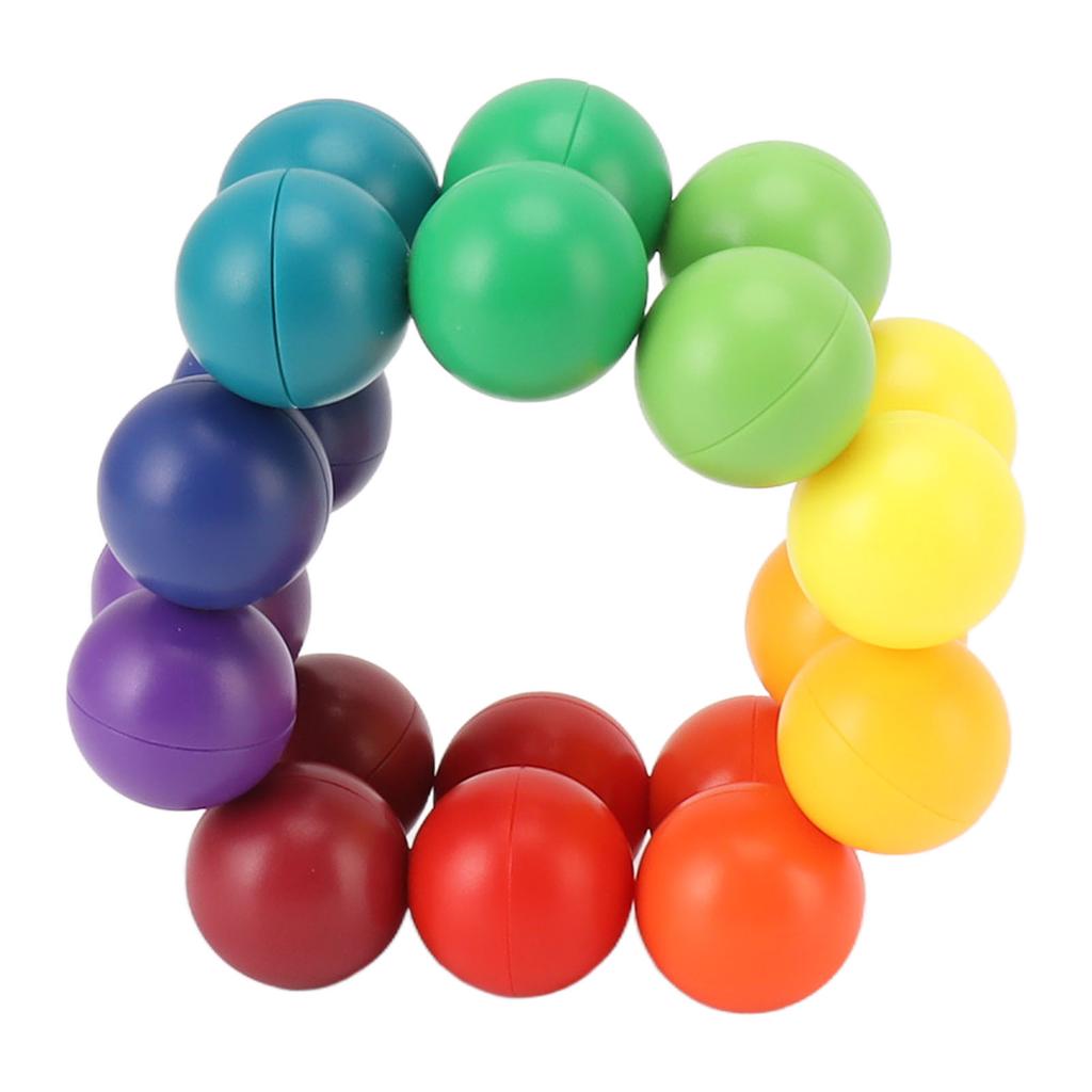 Fidget 3D Puzzle Ball Endlos Verdreht Stressabbau Pädagogisch Leuchtende Farbe Intelligenz
