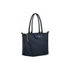 Longchamp Le Pliage City Rindsleder Tragbare Umhängetasche, Schultertasche Damen Marineblau