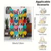 Boston Terrier Cute Dog Patchwork Print Art Blanket - Soft All-Season Multi-Purpose Throw for Couch, Bed, Office Dog Lovers Gift