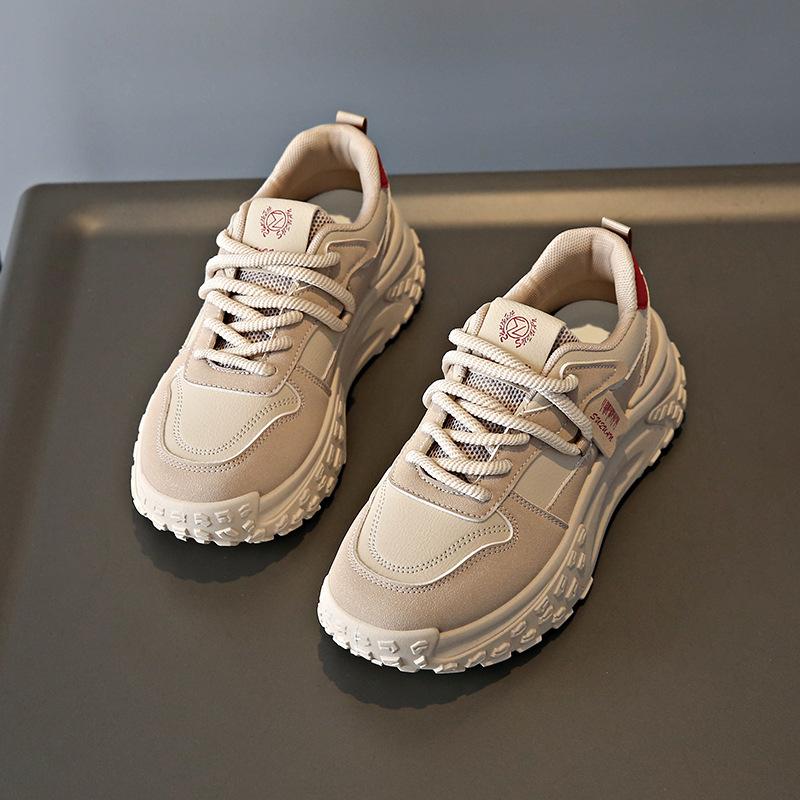 

2025 little white shoes children s summer new Korean version ins female students leisure sports versatile board shoes street shot K6716 40 хаки