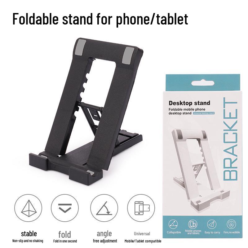 

Foldable Desktop Phone & Tablet Holder - Adjustable Bracket for Office & Gift Use Standard