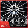 BUP1 Car Sticker 4Pcs 56mm Car Styling Wheel Hub Cap Stickera Car Refit Accessories for Mercedes Benz Amg W205 W211 W204 W212 W213 W2
