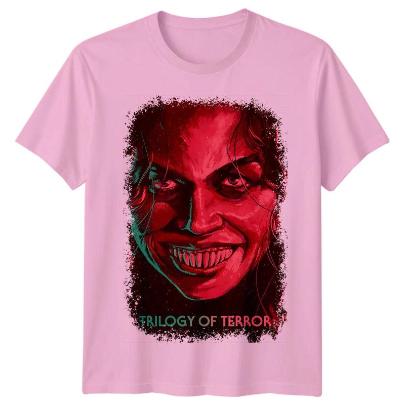 Trilogie de la terreur () T-shirt Inspiré d'une Affiche de Film Rétro s Tee Unisexe