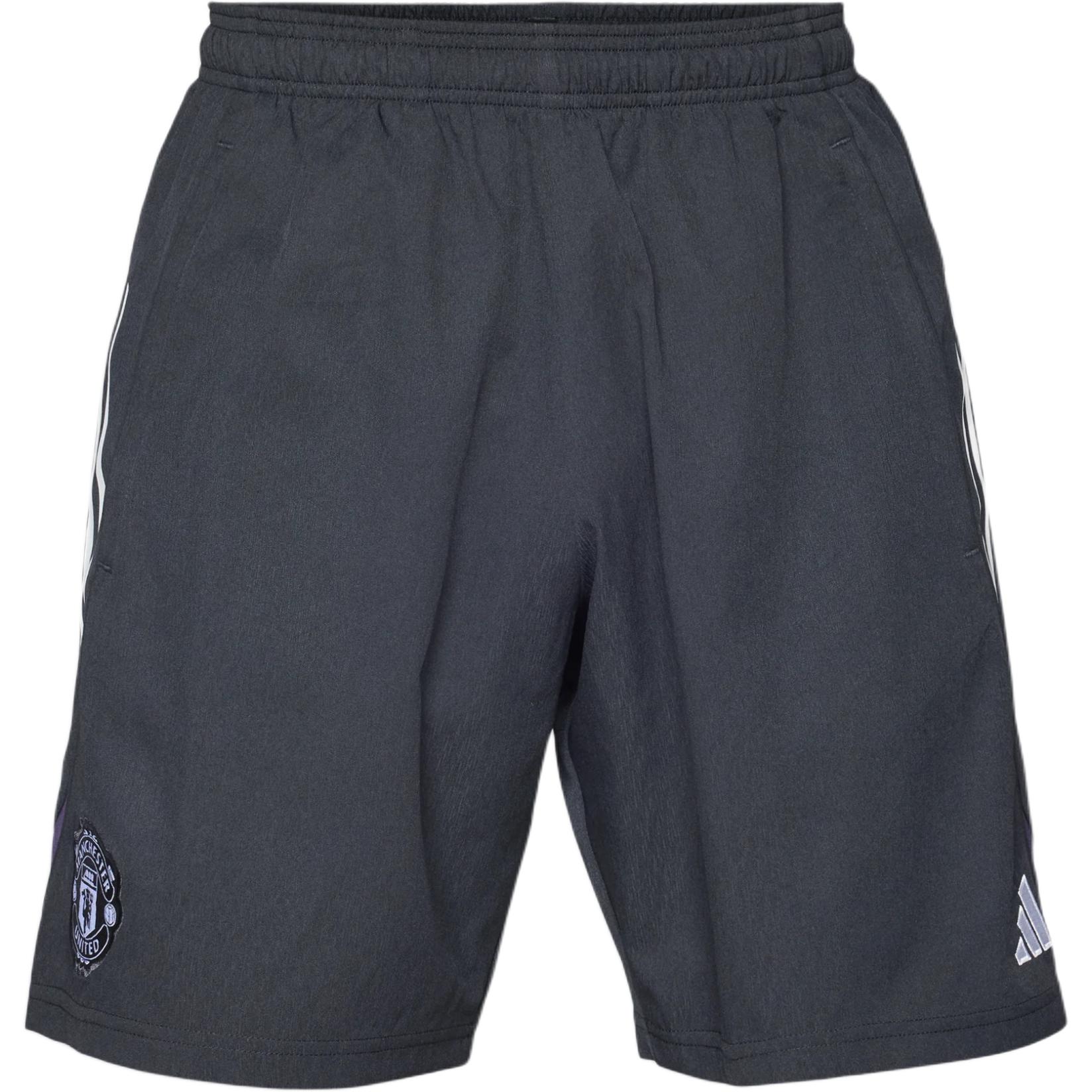 Adidas Manchester United Striped Logo Elastic Breathable Football Shorts Men shorts JP3104 L