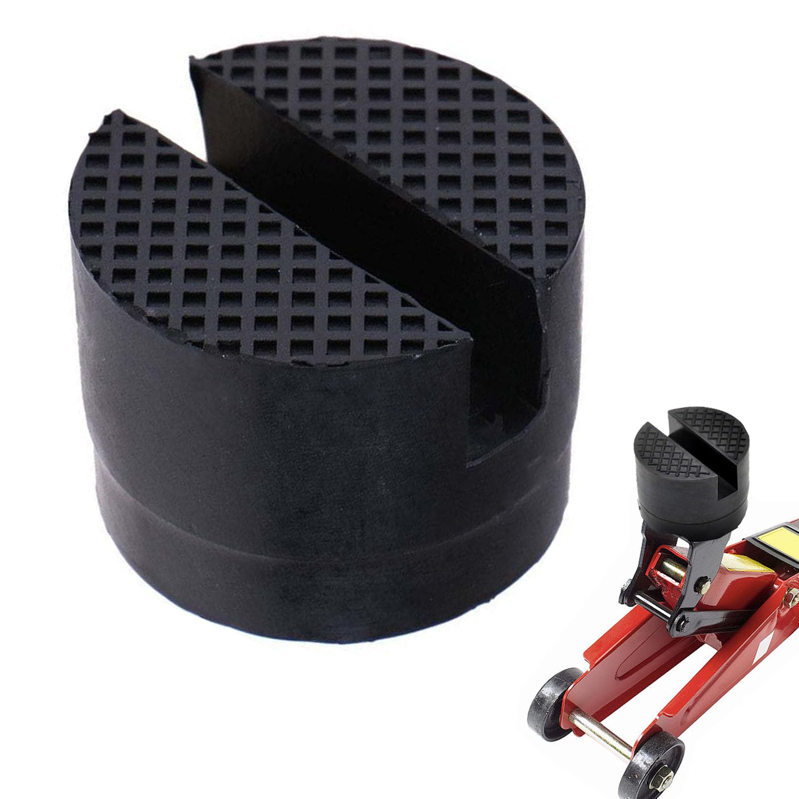 

Jack Pad Car Jack Rubber Support Block Rubber Pad Jack Adapter Super Heavy Duty Universal Anti-Slip Jack Attachment (3.8x5cm)