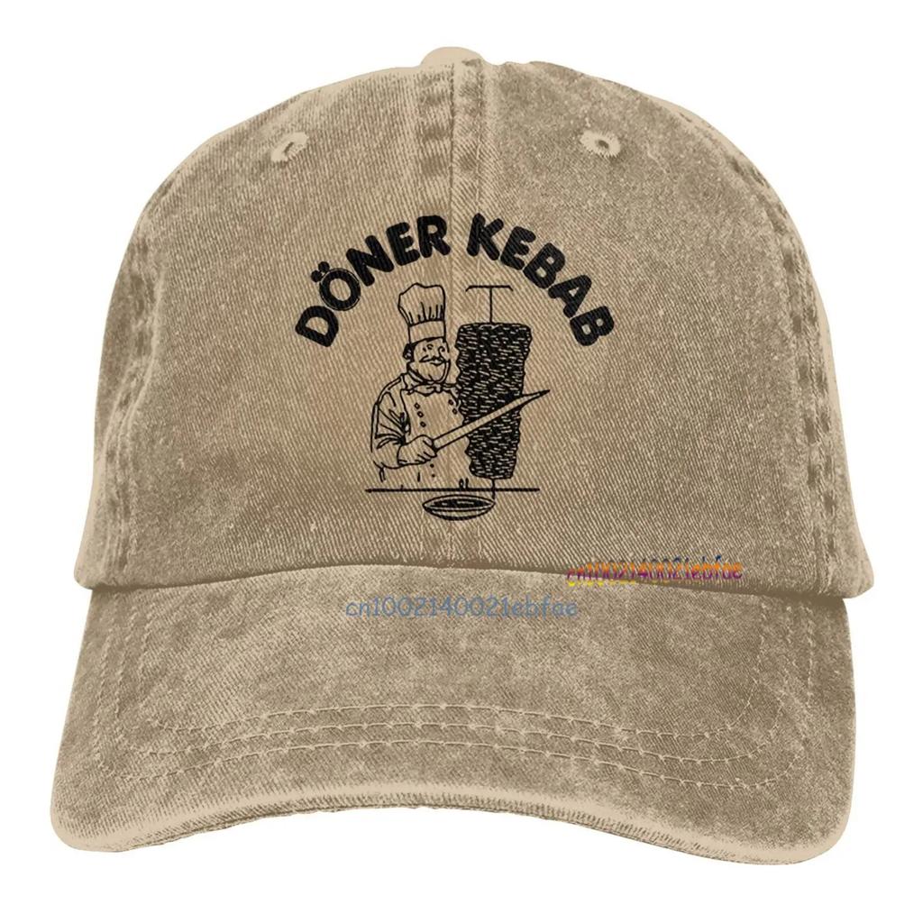 Döner Kebab Grafik Baseball Caps Unisex Lässige Snapback Mütze Lustige Herren Baumwoll-Trucker-Caps Outdoor Sportkappe Hip Hop Denim Hüte