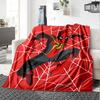 Spiderman Spiderverse Flannel Blanket Super Soft Warm Cozy Blanket For Sofa Bed Office Travel Allseason Home Decor Gift