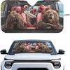 Fashion Cat Car Window Shades Foldable Car Windshield Sunshades Automotive Windshield Sunshades Keep Cool UV Rays Protection for Most Sedan Truck Van