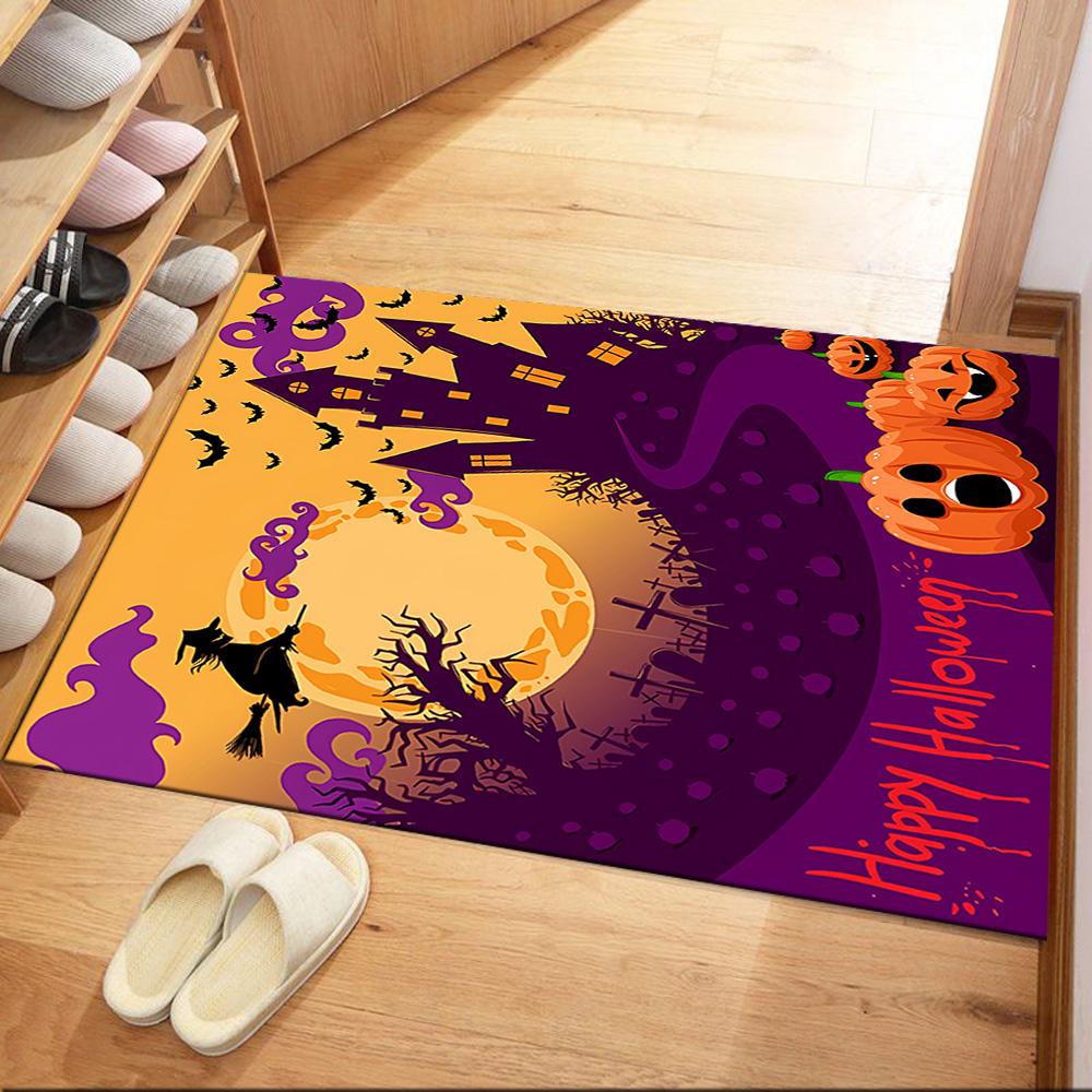 Halloween 81 Floor Mat Design for Hallway Decorate Room Study Room Bedrooms Antislip Carpet Anime Office Decor Perfect Gift for Friends & Family