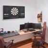 Dartboard, Electronic Digital, 12 Darts, LED, 27 Games, 51 x 6.5 x 57 cm, Black