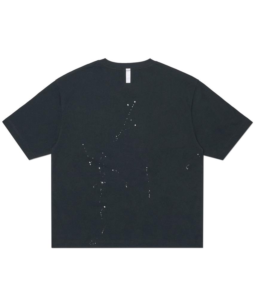 Nomaenyueol Nm Painted Crop T-Shirt - Black