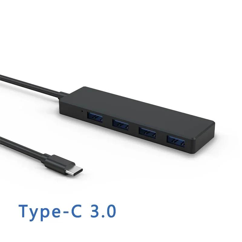 High Speed USB Hub 3.0 Type C Adapter 4 Ports Multi USB 2.0 Splitter Extension Cable For Mouse Keyboard PC Laptop Accessories