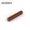 20 ks MOC dílků 3008 kostka 1 x 8 Kompatibilní DIY Sestavitelné Stavebnice Částice Dětská Mozková Puzzle Hračka Dárky k Narozeninám
