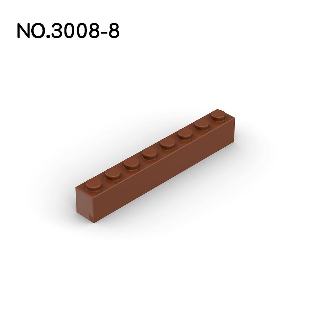 20 ks MOC dílků 3008 kostka 1 x 8 Kompatibilní DIY Sestavitelné Stavebnice Částice Dětská Mozková Puzzle Hračka Dárky k Narozeninám