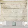 Vintage Planks Tapestry Wall Hanging Striped Wood Wall Tapestry Backdrap for Living Room Bedroom Dorm Home Decor Brown and Grey