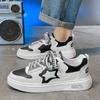 Spring Fashion Versatile Student Casual Board Shoes Men's Shoes, White Red White Black Rice Green