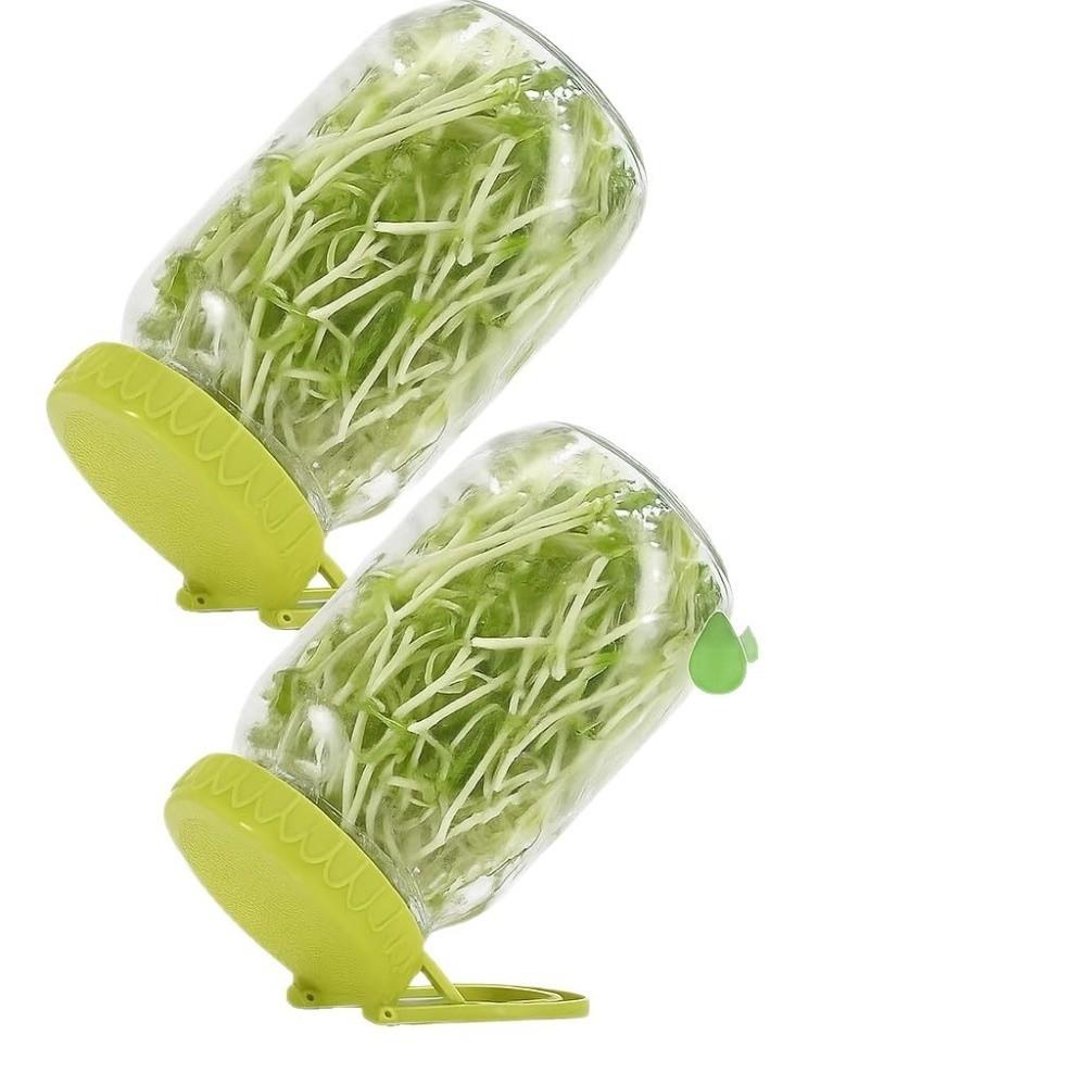 Plastic Sprout Maker Kit Easy Seed Germination Bean Sprouts Grow Kit  For Wide Mouth Mason Jars