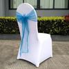40Pcs Exquisite Workmanship Chair Bow Sash Wear-resistant Polyester Bow Knot Organza Chair