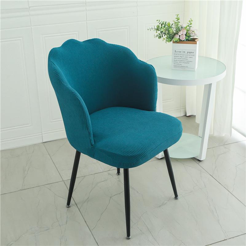 

Чехол на стул-лепесток для макияжного табурета и обеденных стульев - Универсальный эластичный чехол-подушка для спинки в форме арки для дома. Petal Chair Cover