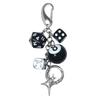 Black Irregular Pool Star Dice Keychain & Bag Pendant