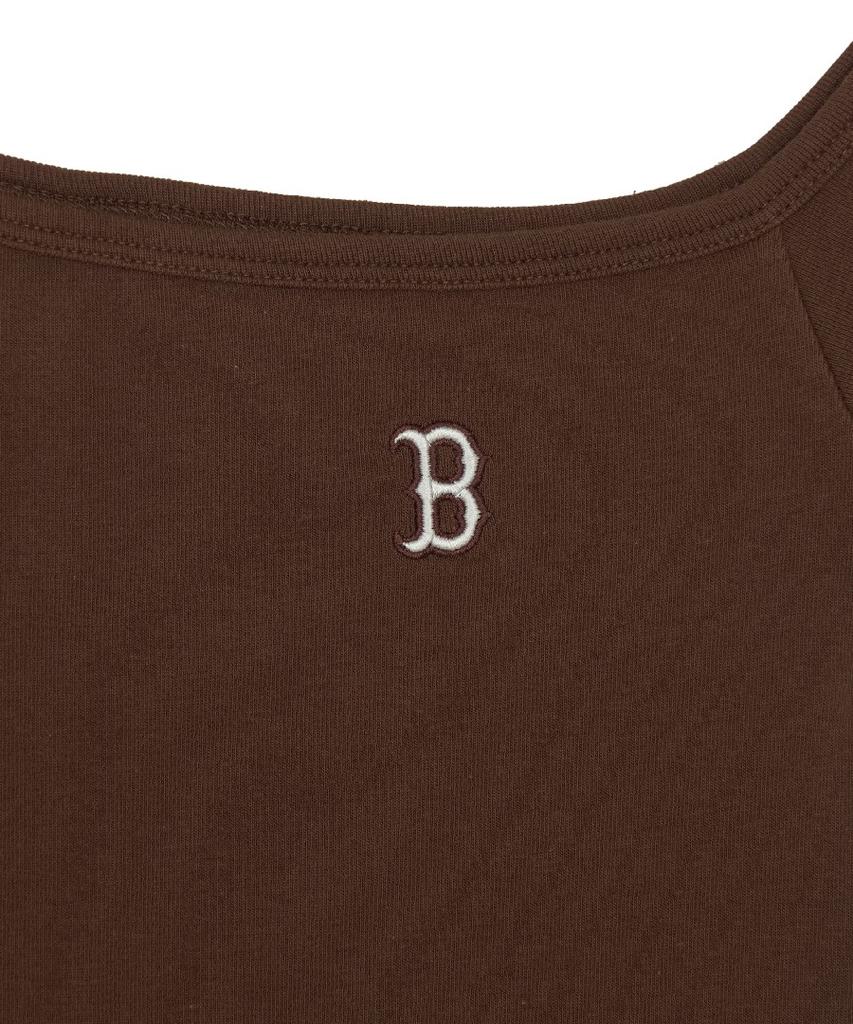 Emelbi Women'S Basic Off-Shoulder Shirred Ribbed Dress Bos (Neon Brown)