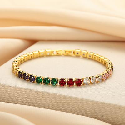 Colorful 4mm Bracelet, Personalized Jewelry