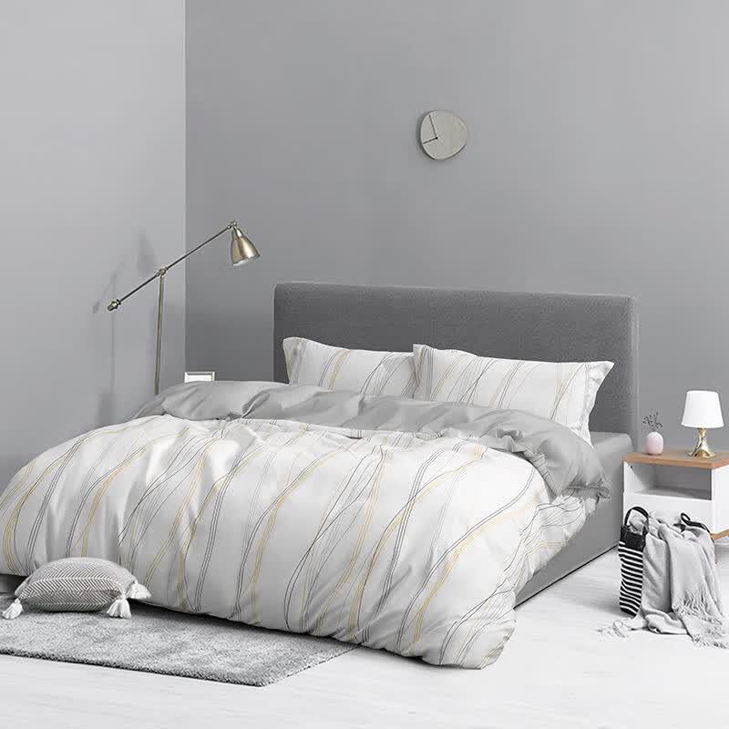 Mercury Home Textiles Fingertip Rhythm 4-Piece Bedding Set